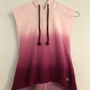 Work out tank with hoodie